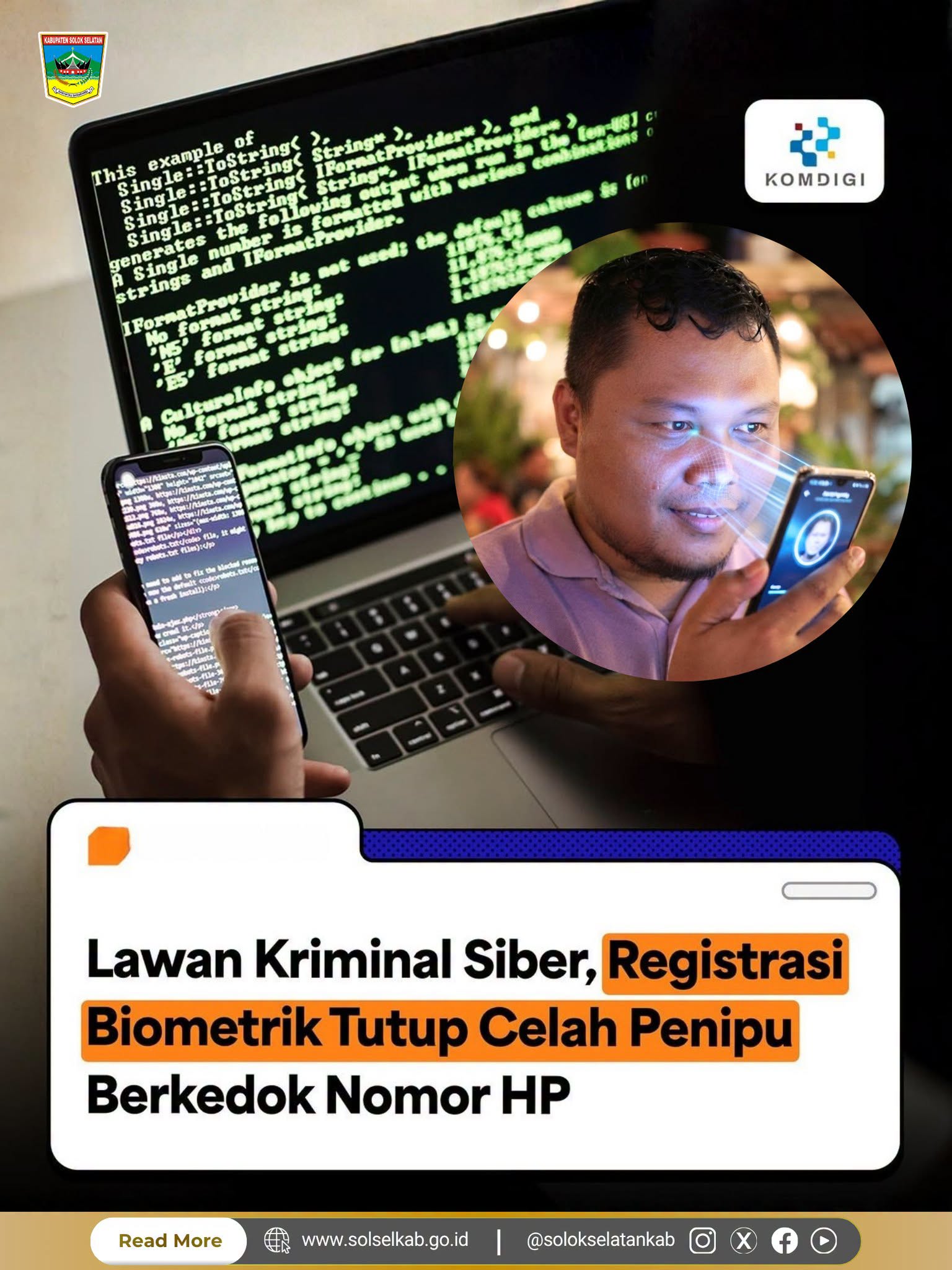 Pemerintah telah mulai menerapkan registrasi kartu SIM dengan sistem pengenalan wajah atau Face Recognition atau biometrik mulai 1 Juli 2026