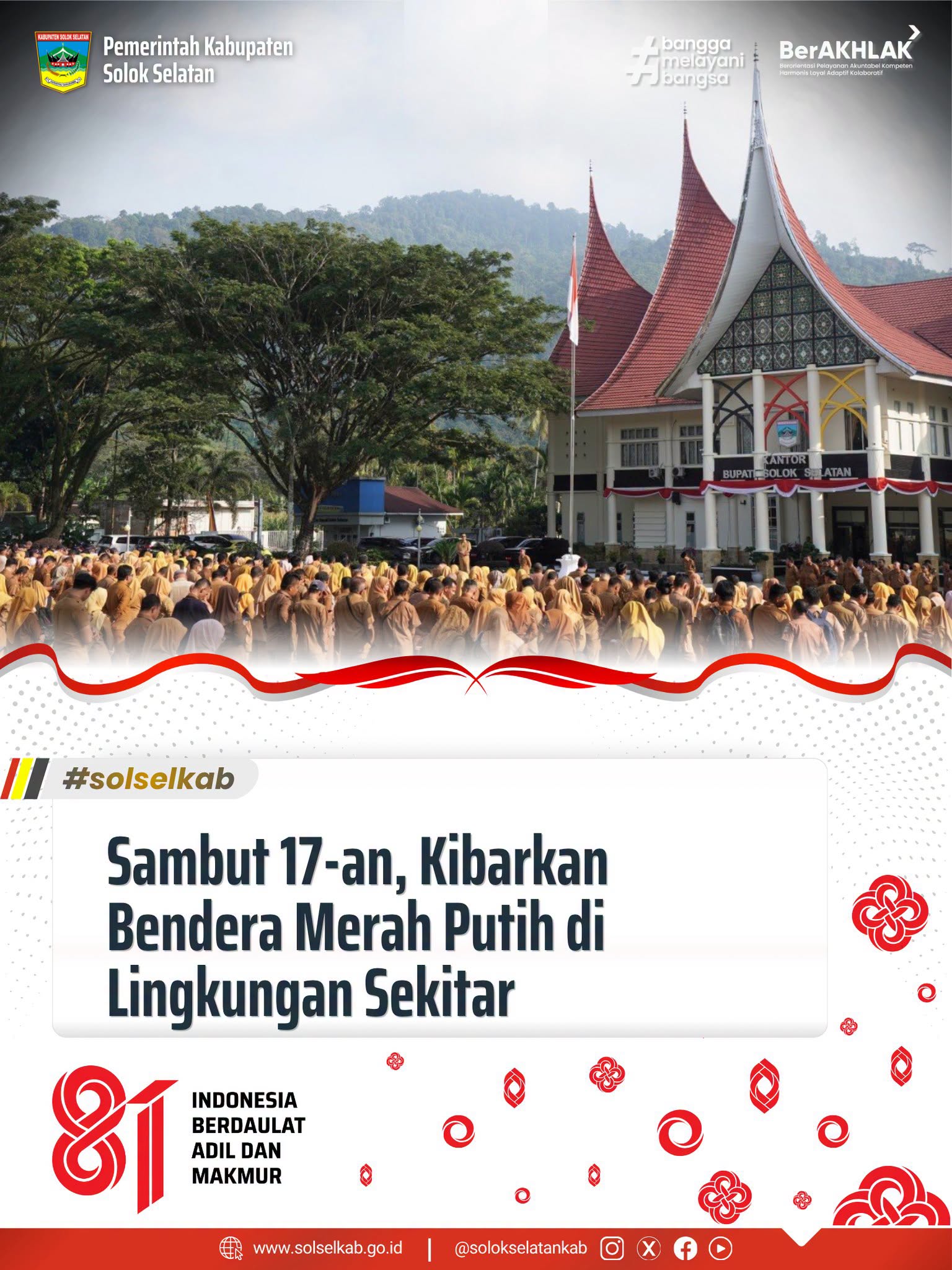 Sambut 17-an, Kibarkan Bendera Merah Putih di Lingkungan Sekitar