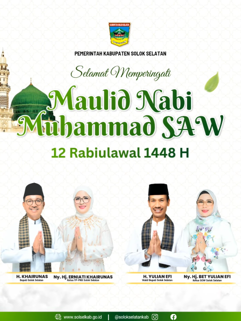 Selamat Memperingati Maulid Nabi Muhammad SAW 12 Rabiul Awwal 1448 H