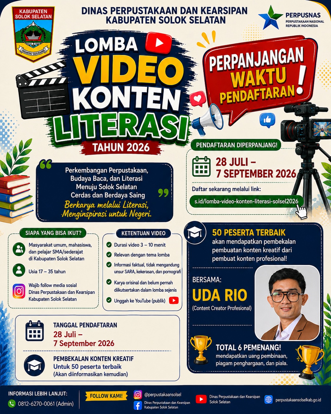 YUK, IKUT LOMBA VIDEO KONTEN LITERASI 2026!